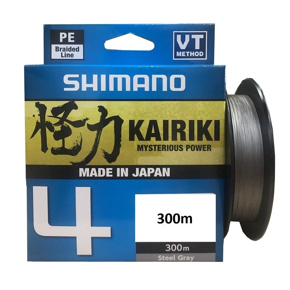Shimano Kairiki 4 Kat Steel Gray 300 mt İp Misina