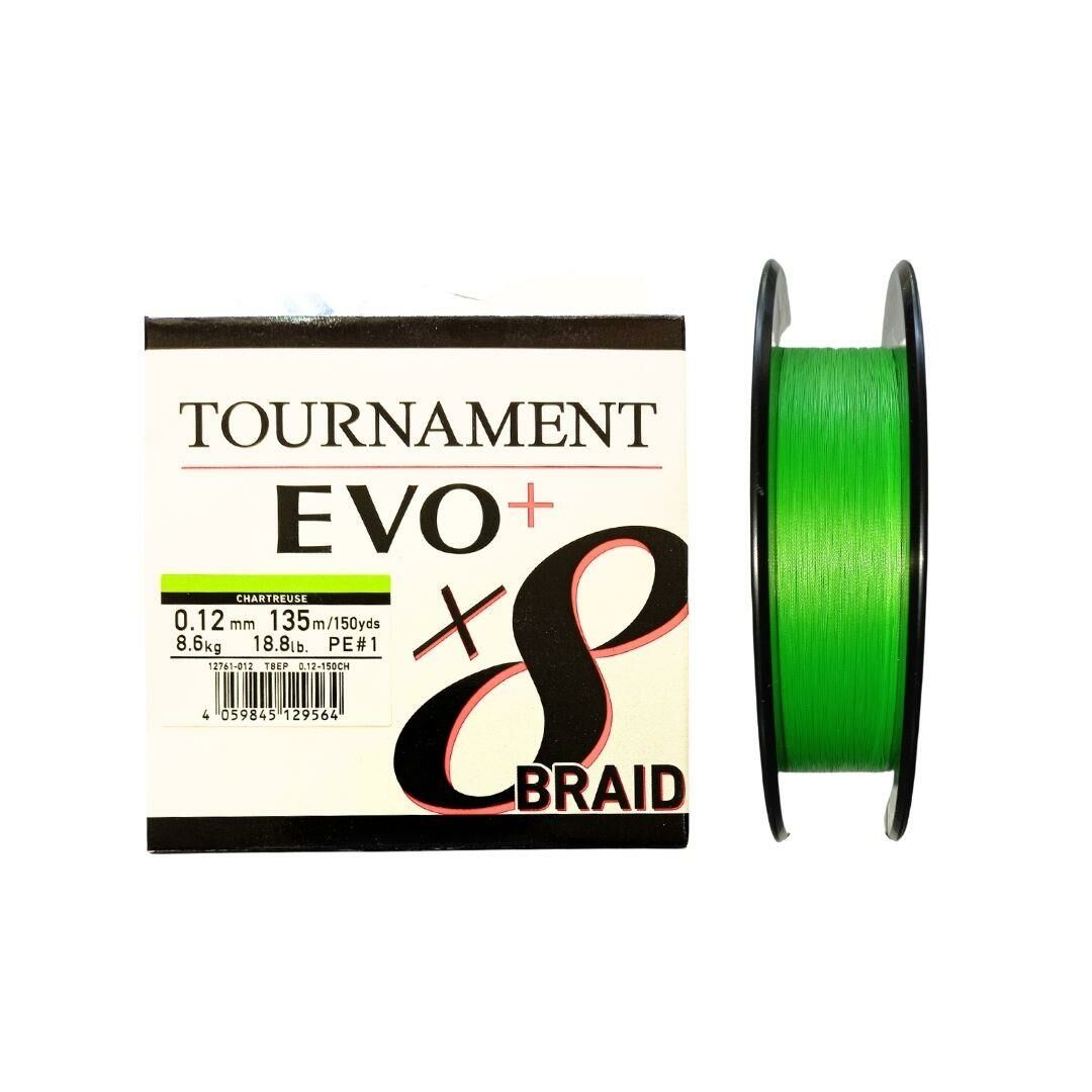 Daiwa Tournament EVO+ 135m 0.12mm 8X Chartreuse İp Misina