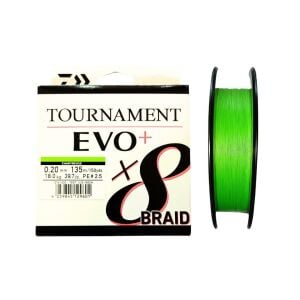 Daiwa Tournament EVO+ 135m 0.20mm 8X Chartreuse İp Misina