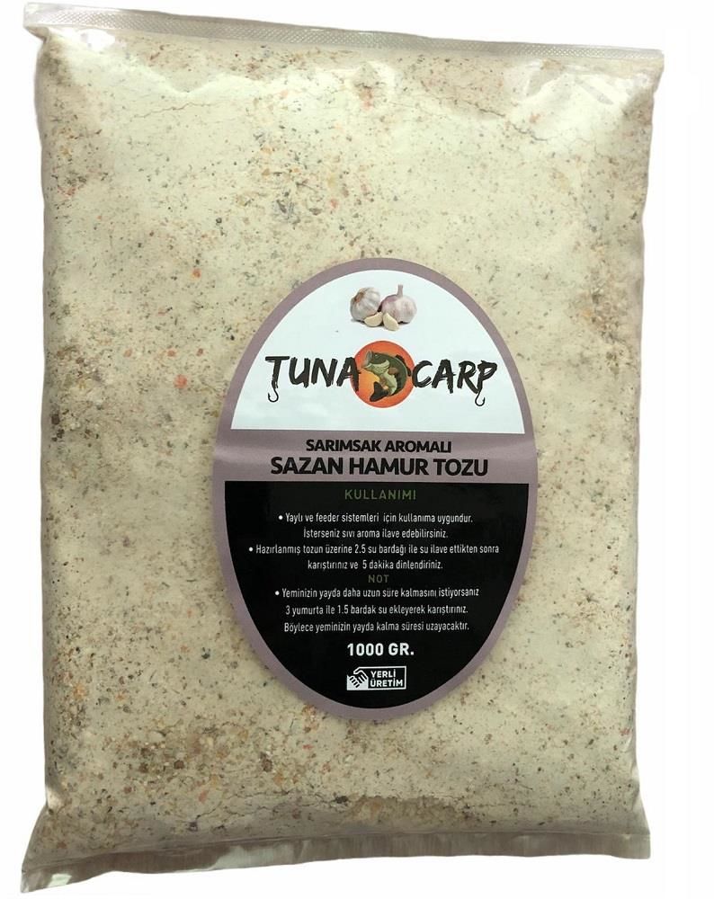 Tuna Carp Sarımsak Aromalı Sazan Hamur Tozu 1000 gr