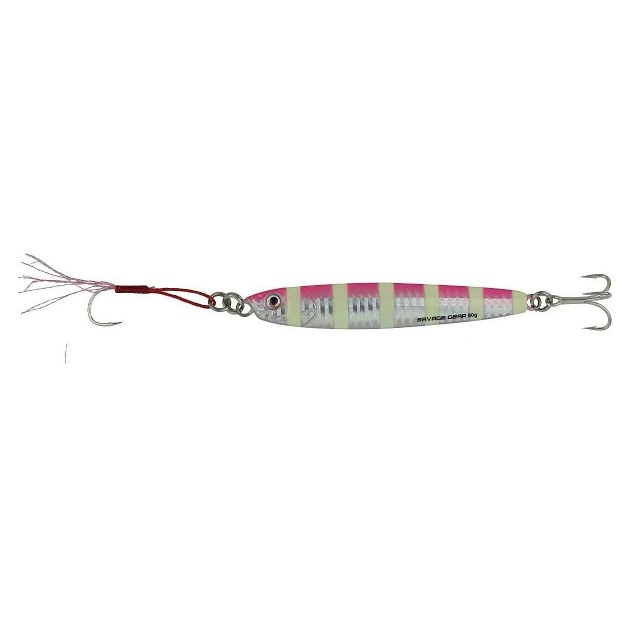 Savage Gear 3D Slim Minnow Jig 100 gr 12.5 cm Pink Zebra Glow