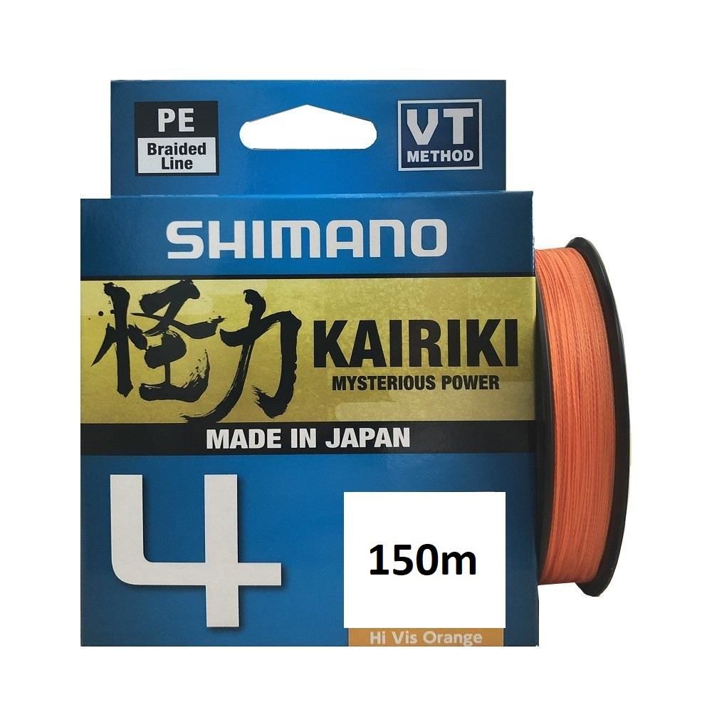 Shimano Kairiki 4 Kat Hi Vis Orange 150 mt İp Misina
