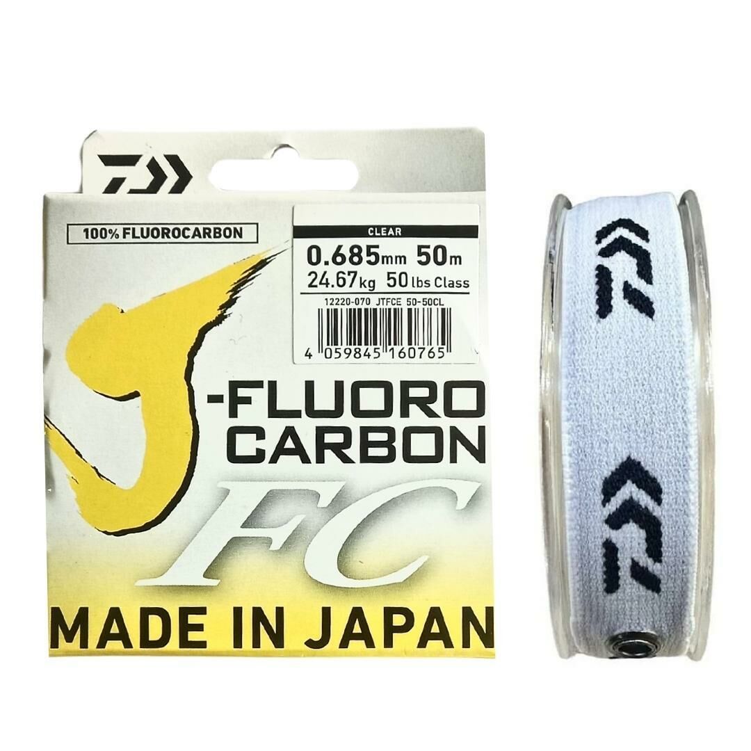 Daiwa J-Fluorocarbon FC 0.685mm 50lb 50m %100 Fluorocarbon Misina