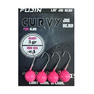 Fujin Curvy Jig Head Zoka 4 No 5gr (4 adet) Pink Glow