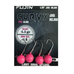 Fujin Curvy Jig Head Zoka 4 No 4.5gr (4 adet) Pink Glow