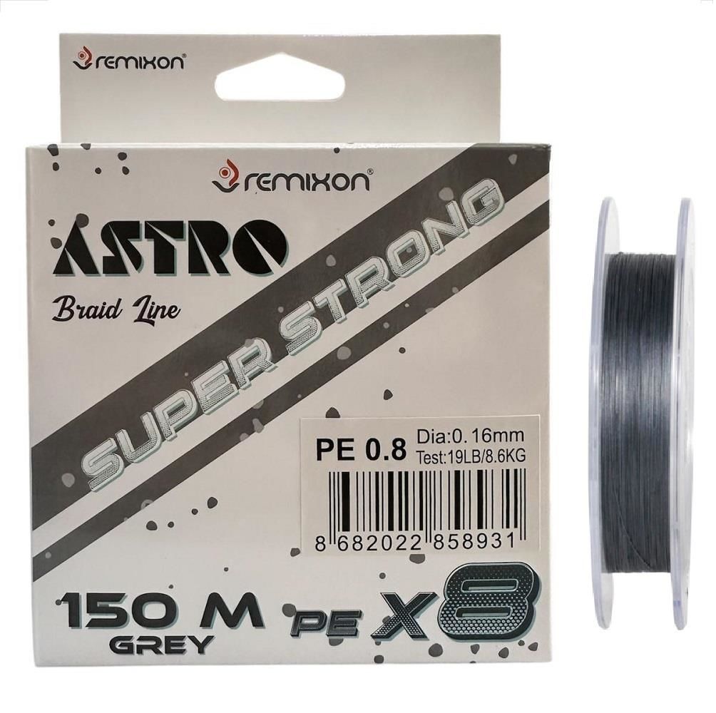 Remixon Astro 8x 0.16mm 150m Grey İp Misina