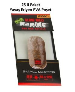 Fox Rapide Load Slow Melt PVA Bag 55x120mm Yemleme Poşeti (25 Adet)