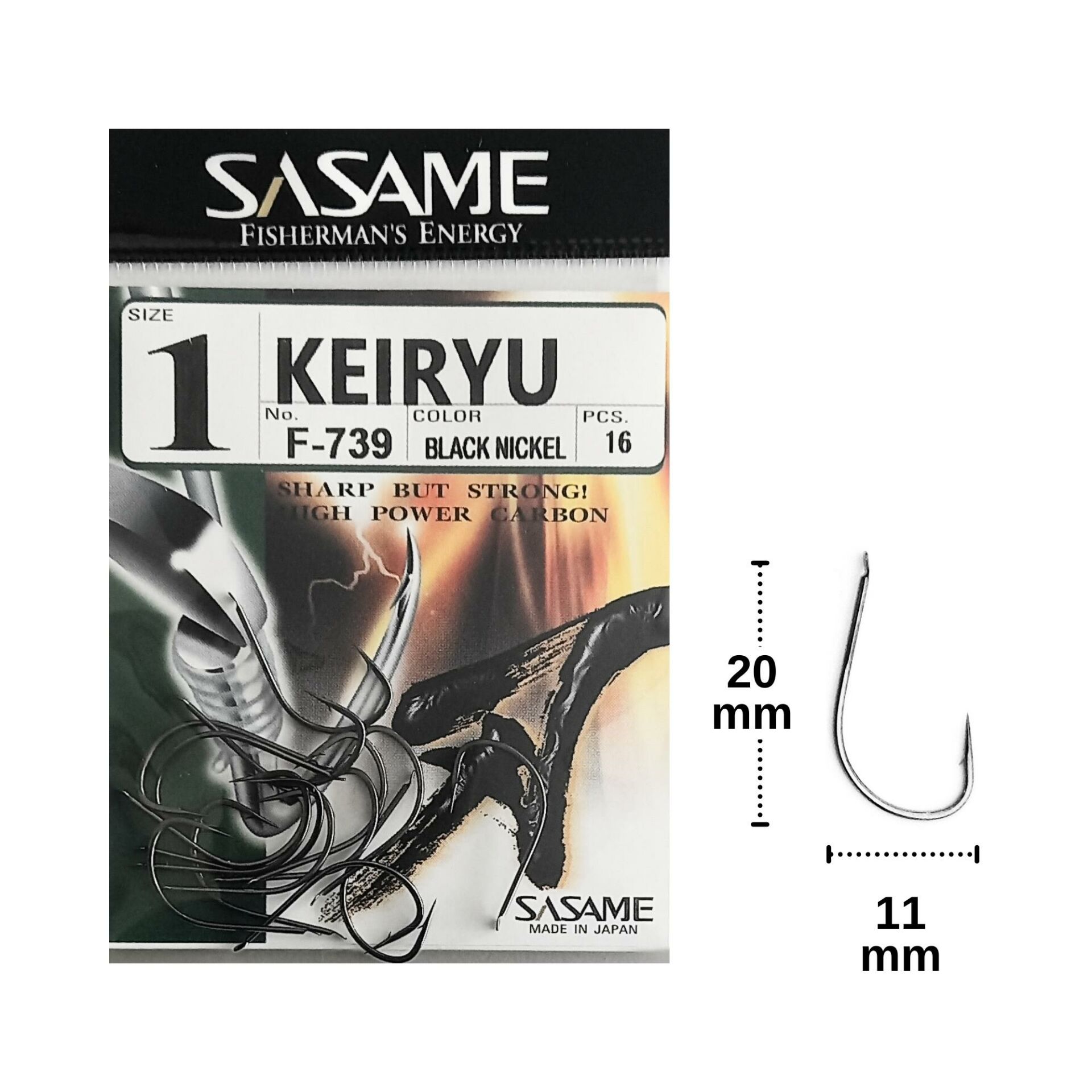 Sasame F-739 No:1 Keiryu Olta İğnesi 16 Adet