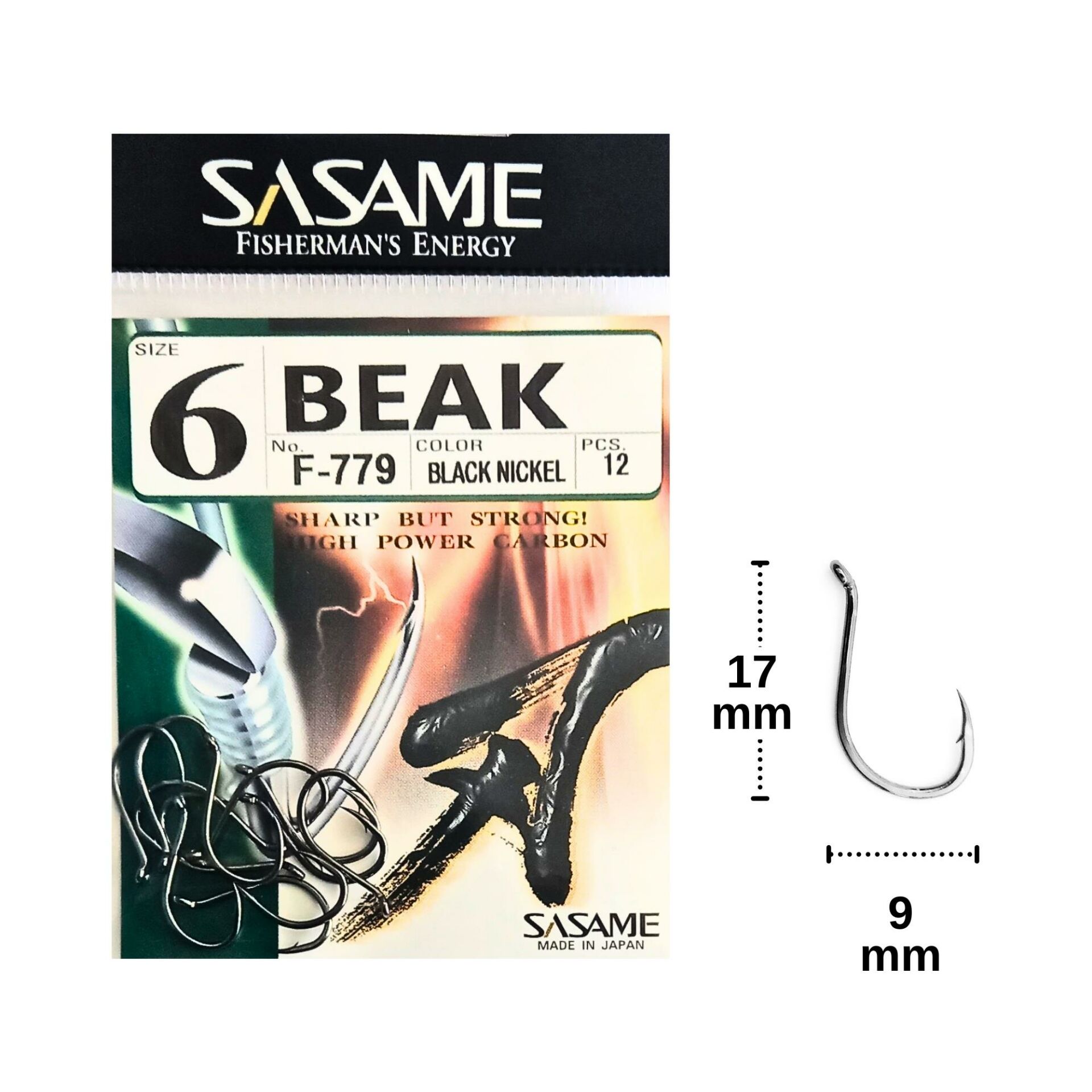 Sasame F-779 No:6 Beak Olta İğnesi 12 Adet