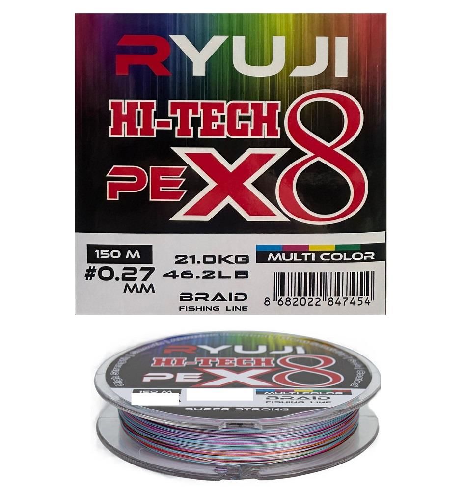 Ryuji X8 150m 0.27mm Multi Color İp Misina