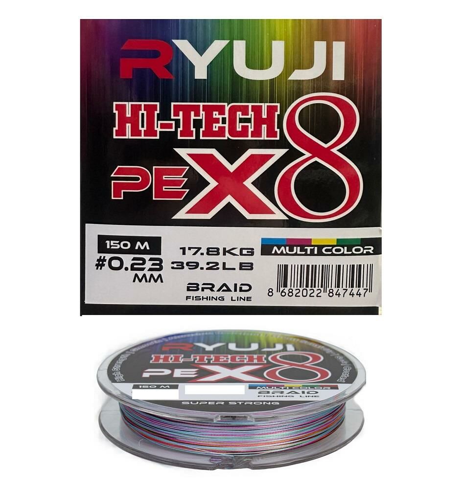 Ryuji X8 150m 0.23mm Multi Color İp Misina