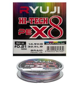 Ryuji X8 150m 0.21mm Multi Color İp Misina