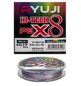 Ryuji X8 150m 0.17mm Multi Color İp Misina