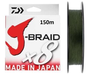 Daiwa J-Braid 8 Kat Koyu Yeşil 150 m İp Misina