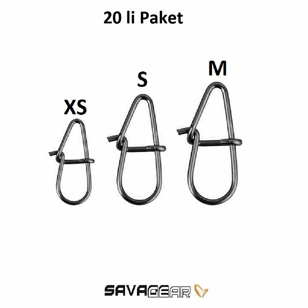 Savage Gear Needle Eggsnaps Klips (20'li Paket)