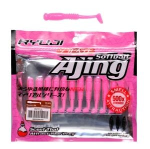 Ryuji Rock Tail 4cm Kokulu LRF Silikon Yem 12 adet Pink Glow