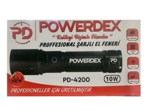 Powerdex PD-4200 Şarjlı El Feneri 10W