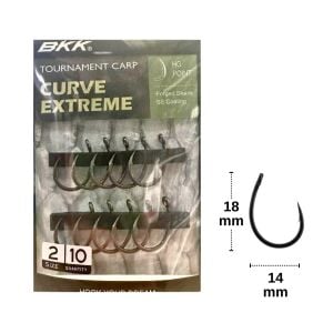 BKK Curve Extreme No:2 Sazan İğnesi (10 adet)