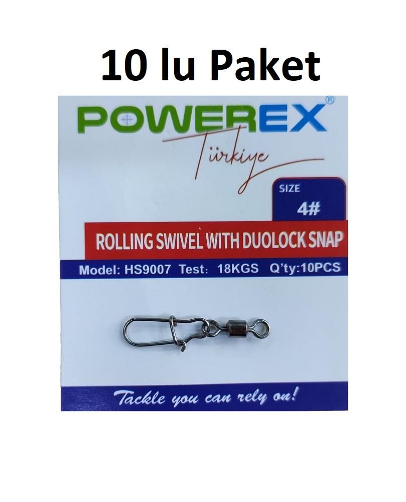Powerex HS9007 No:4 Klipsli Fırdöndü (10 adet)