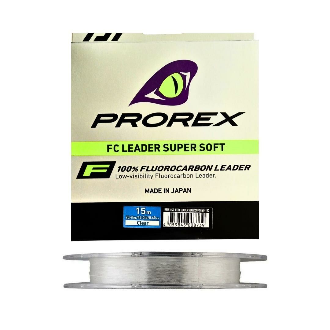 Daiwa Prorex 0.60mm 15m FC Leader Super Soft %100 Fluorocarbon Misina