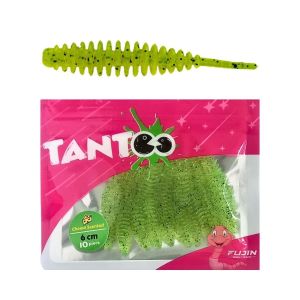 Fujin Tantoo 60mm LRF Silikon Balık (10 adet) Chartreuse Black