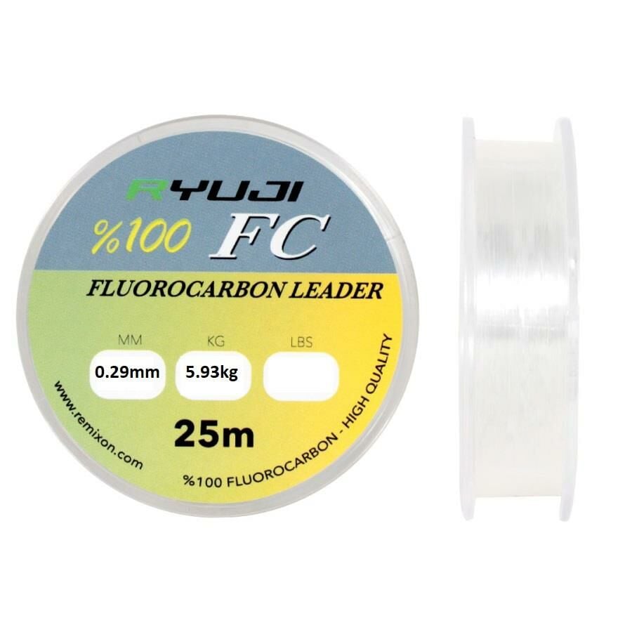 Ryuji FC 0.29mm 25m %100 Fluorocarbon Misina