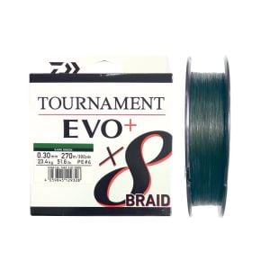 Daiwa Tournament EVO+ 270m 0.30mm 8X Dark Green İp Misina