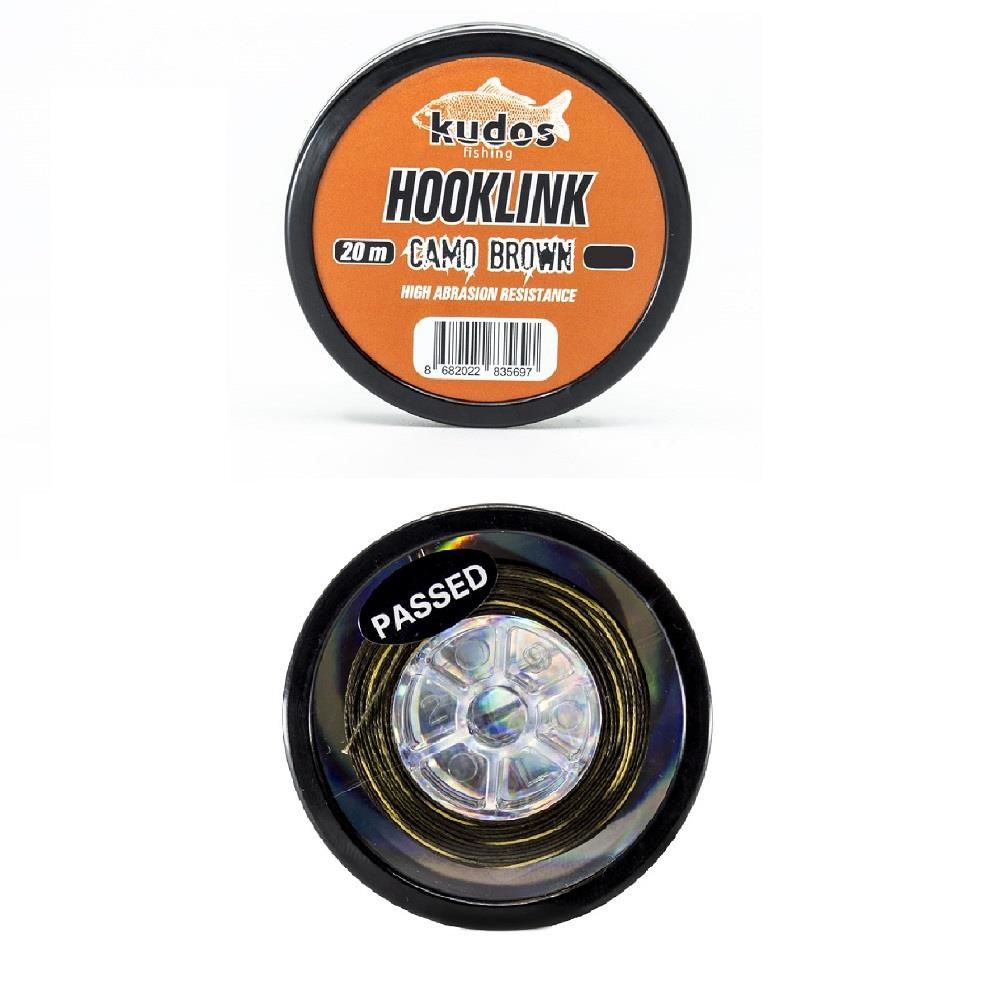 Kudos Hooklink Camo Brown 20m Rig İpi