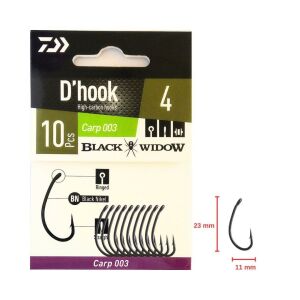 Daiwa Black Widow Carp 003 İğne No:4 (10 adet)