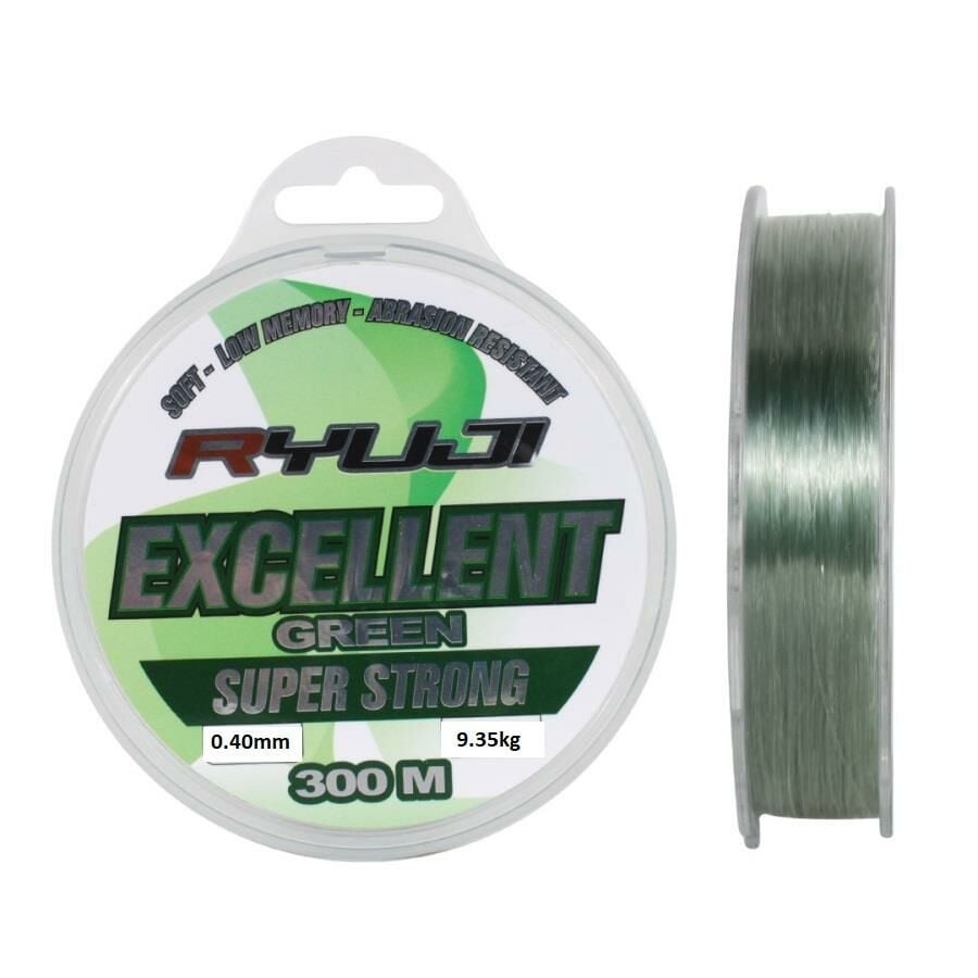 Ryuji Excellent 0.40mm 300m Green Monofilament Misina