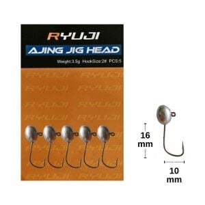 Ryuji Ajing 3.5gr No:2 Jig Head Zoka (5 Adet)