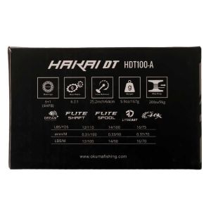 Okuma Hakai HDT100-A 6+1BB Black Baitcasting Olta Makinesi Sağ El