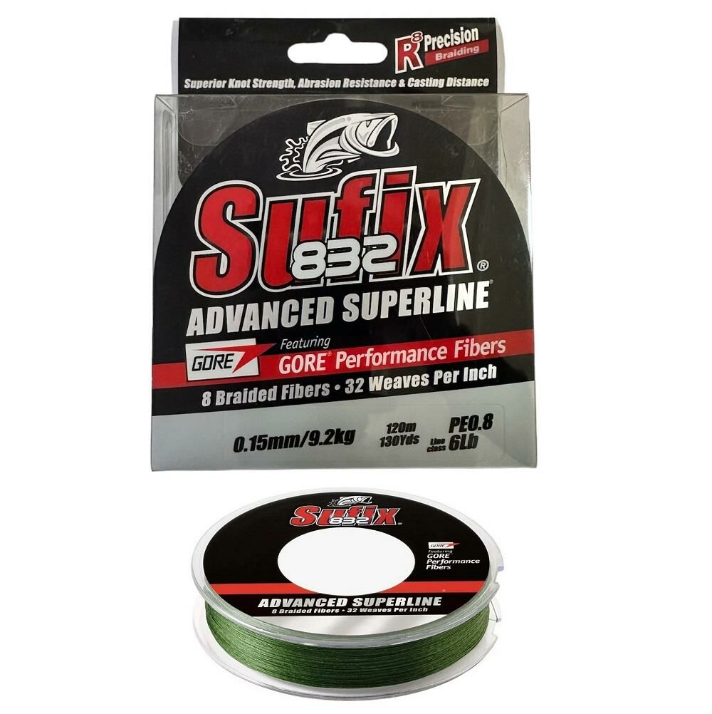 Sufix 832 Advanced 120m 0.15mm İp Misina Low Vis Green