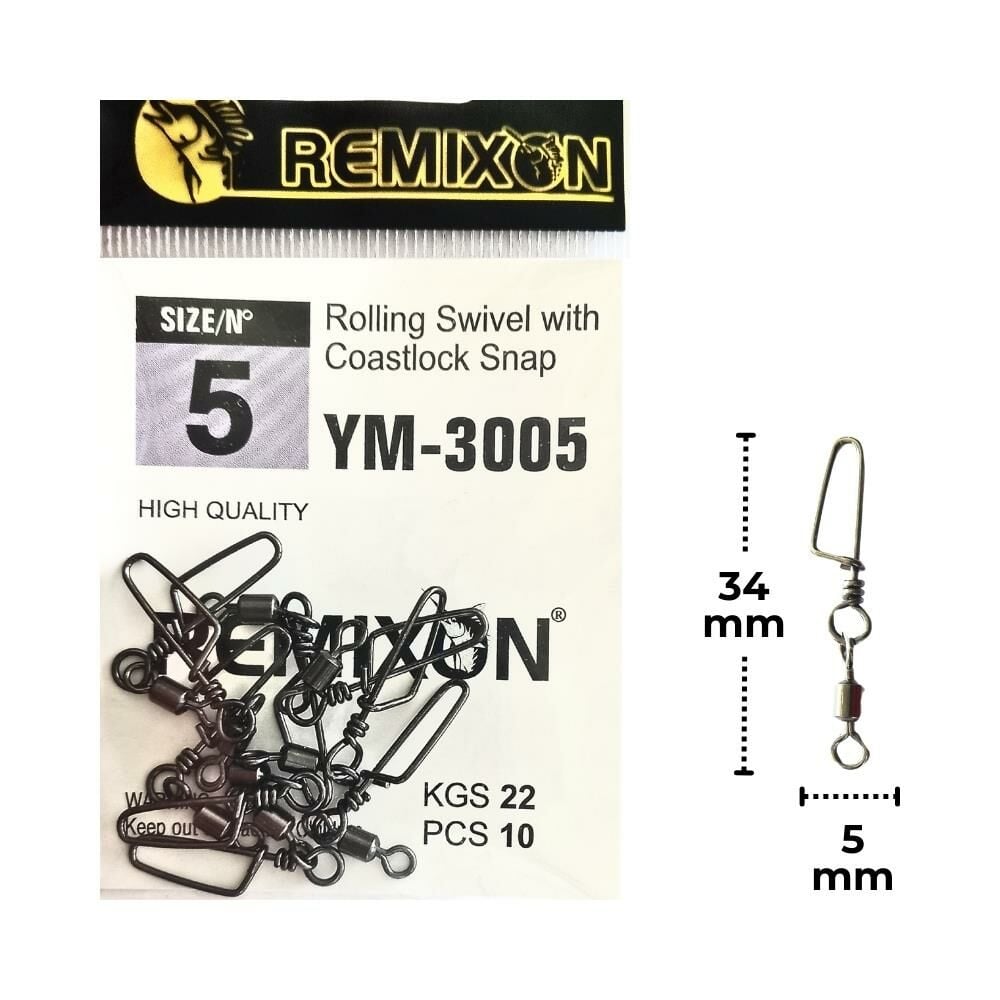 Remixon YM-3005 No:5 Klipsli Fırdöndü 10 adet