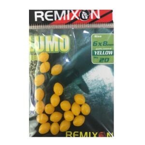 Remixon 6x8 mm Yumuşak Koyu Sarı Boncuk (20'li Paket)