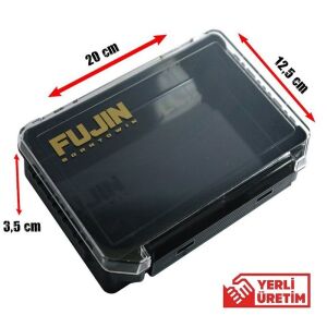 Fujin Tackle Box 20cm Maket Balık Kutusu Siyah