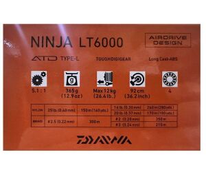 Daiwa Ninja 23 LT 6000 Spin Olta Makinesi