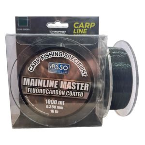 Asso Mainline Master Carp 1000m 0.35mm Dark Green Fluorocaron Kaplama Misina