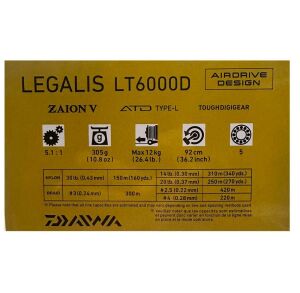 Daiwa Legalis 23 LT 6000 D Olta Makinesi