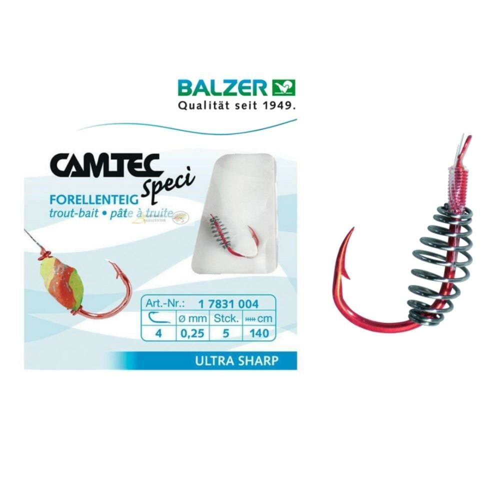 Balzer 17831 Camtec Yaylı İğne Kırmızı Hazır Takım (5 adet)