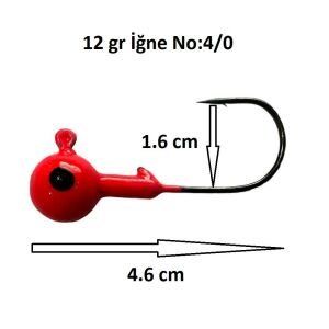 Remixon AJ 12gr İğne No:4/0 Zoka Jighead (1 Adet)