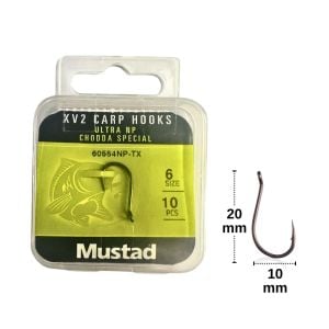 Mustad XV2 Carp Chodda Special No:6 Sazan İğnesi (10 adet)