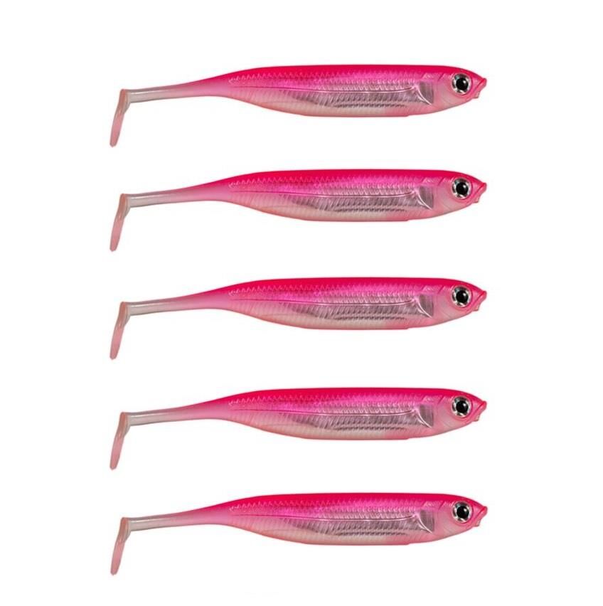 Ryuji Real Fish 8cm 2gr LRF Silikon Yem 5 li Paket Pink