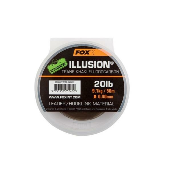 Fox Edges Illusion Trans Khaki Fluorocarbon 0.40mm 50m
