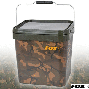 Fox Camo Square Bucket 17 Litre Yem Kovası
