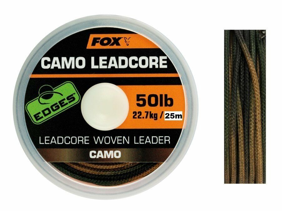 Fox Edges Camo Leadcore 25m-50lb Çelik Telli Sazan Köstek İpi