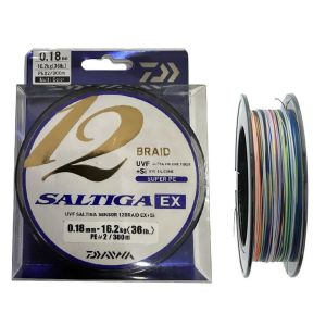 Daiwa Saltiga 12 Braid 300m 0.18mm Multicolor İp Misina