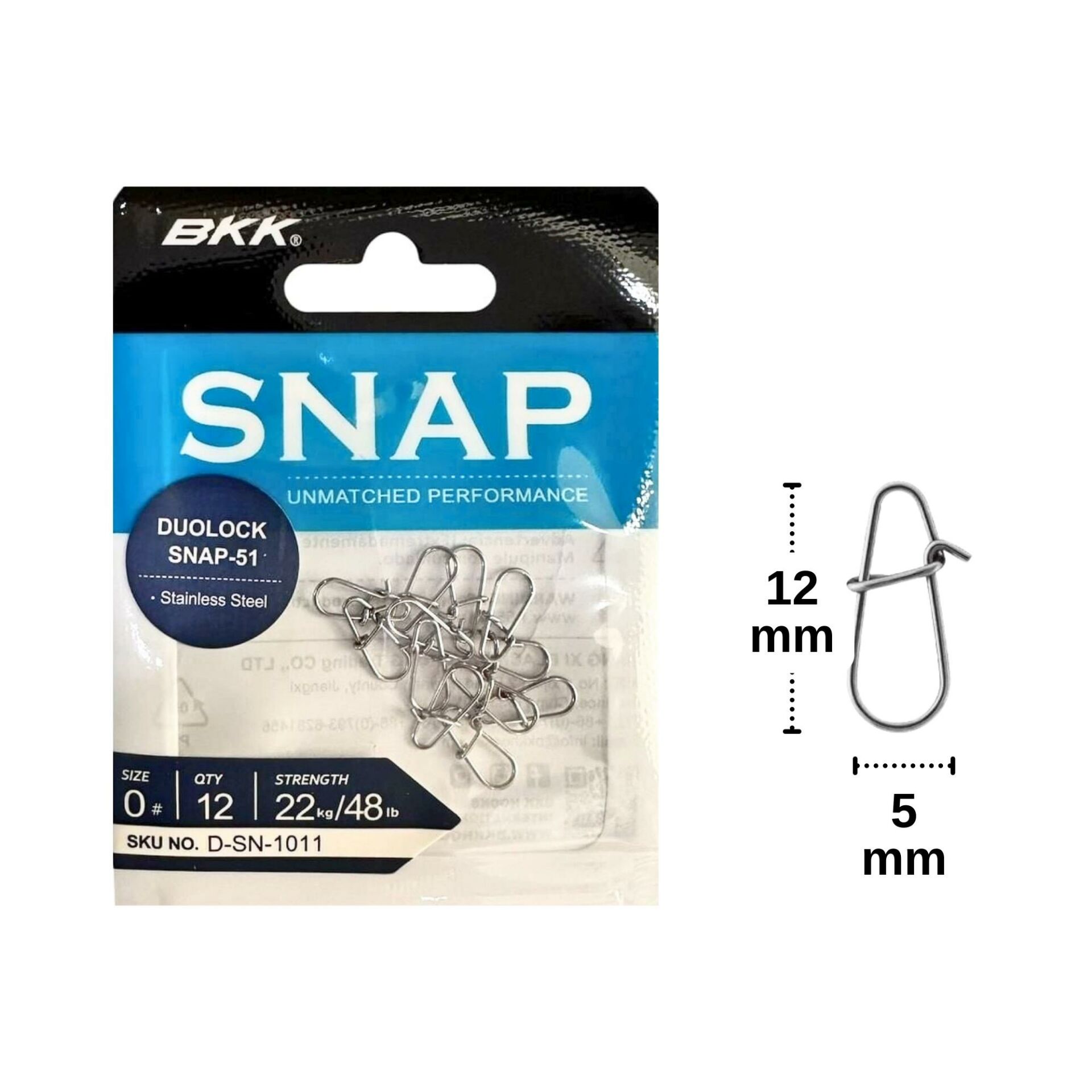 BKK Duolock Snap-51 No:0 Klips 12 Adet