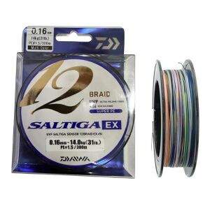 Daiwa Saltiga 12 Braid 300m 0.16mm Multicolor İp Misina