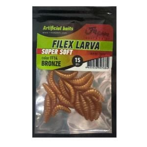 Fil Fishing Super Soft 2cm Larva Silikon Kurt Bronze (15 Adet)